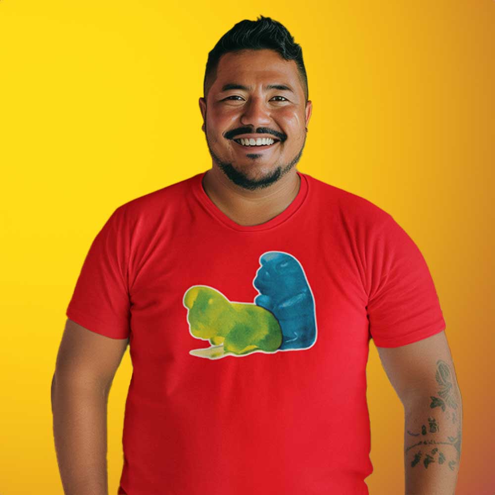 Gummy Bearback Cheeky Gay T-Shirt Bear Pride Apparel