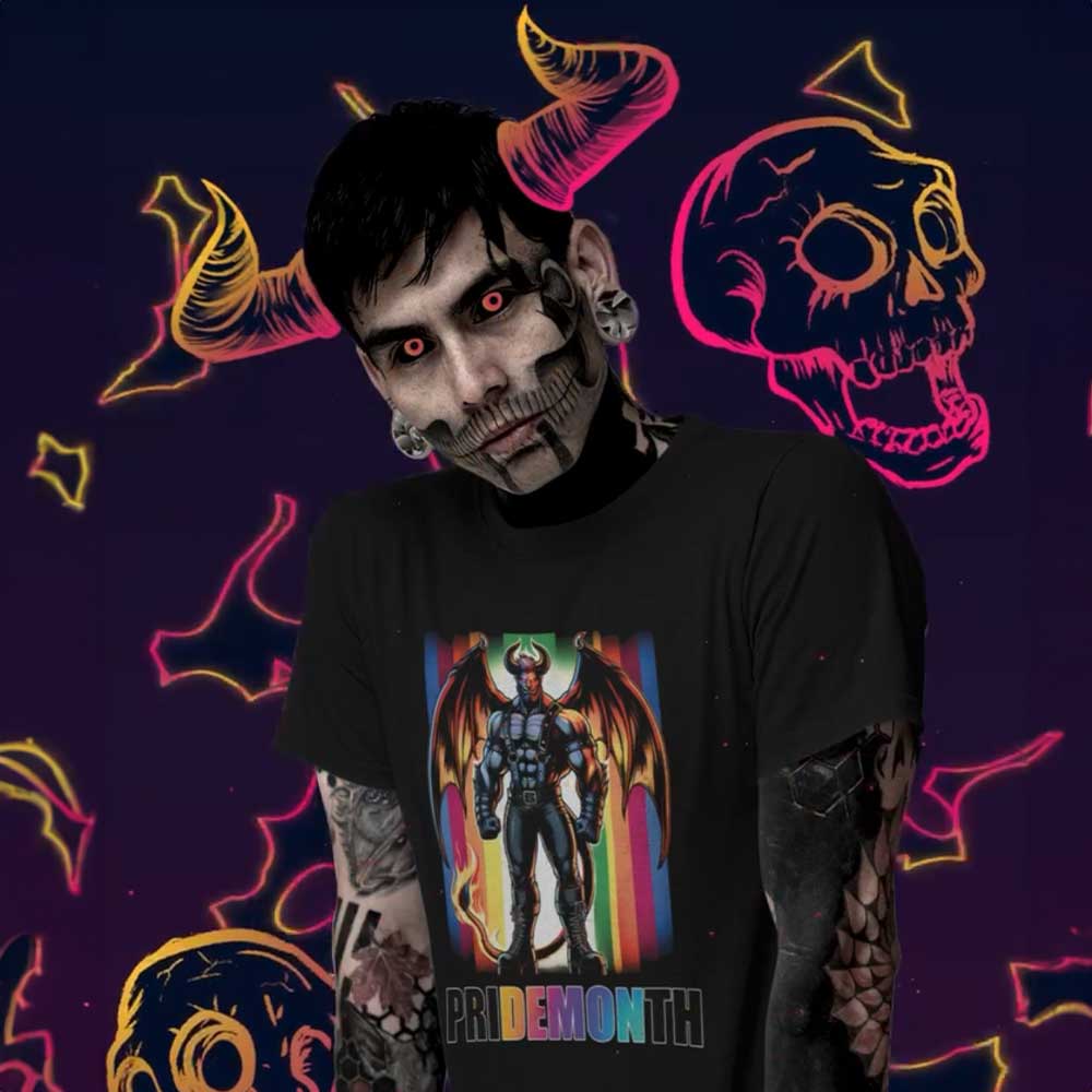 Pride Month DEMON T-Shirt Bold LGBTQ+ Pride Apparel