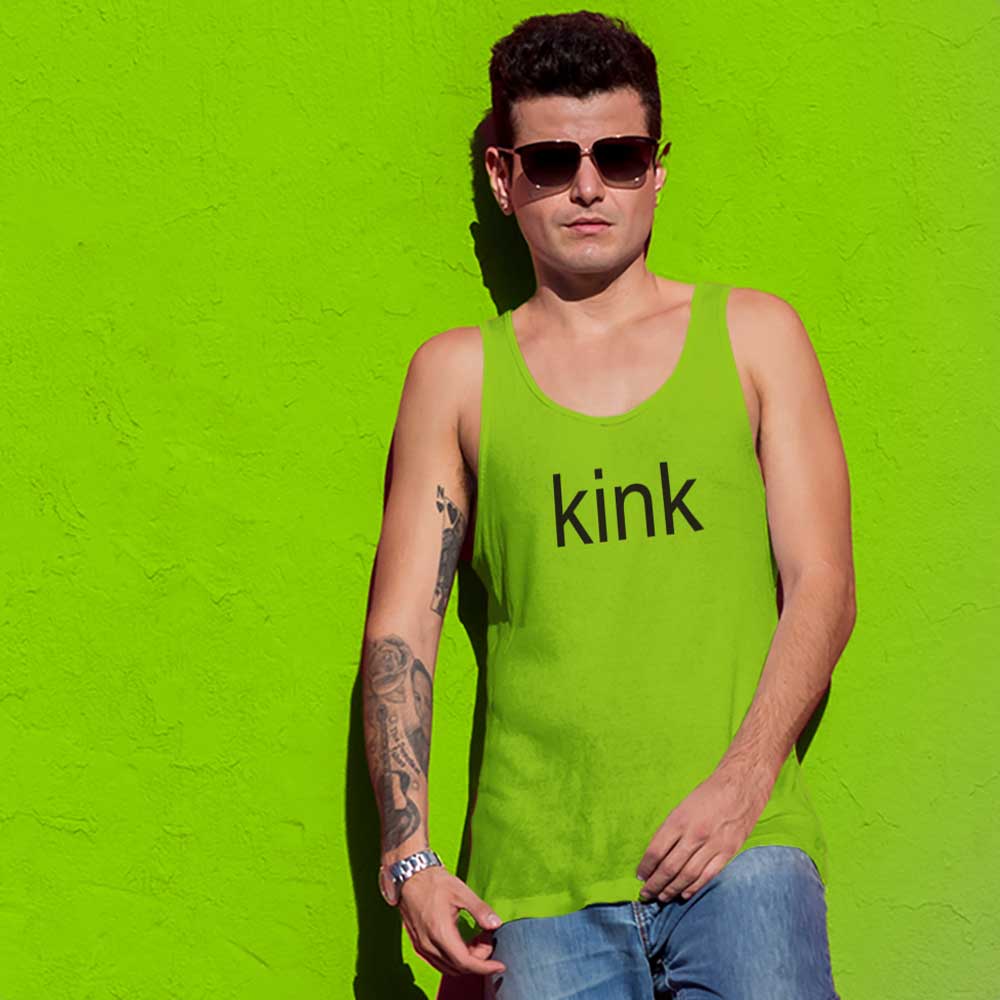 kink brat Tank Top Charli XCX Brat Tank Bold Green Minimalist Gay Shirt