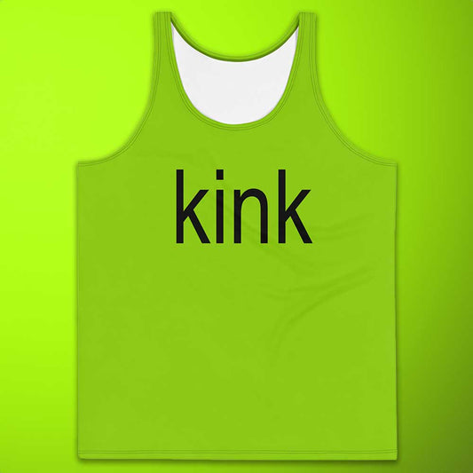 kink brat Tank Top Charli XCX Brat Tank Bold Green Minimalist Gay Shirt