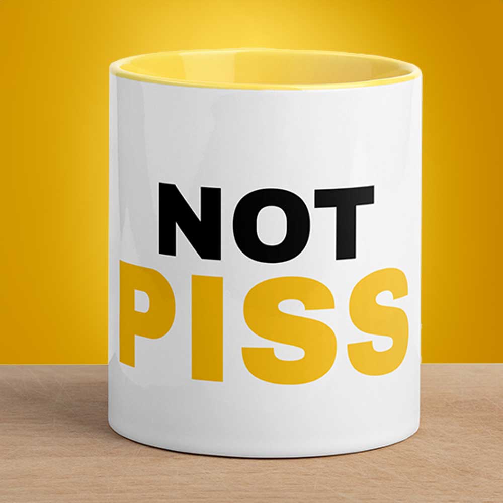 Not-Piss-Mug-Closeup-backroomgear - your LGBTQI Gay Kink Apparel Store