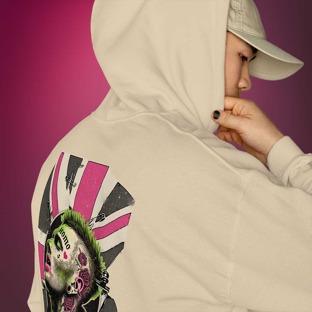 Queer Punk Anthem Hoodie – Gay Pride Rebel Graphic Pullover for LGBT+ Pride