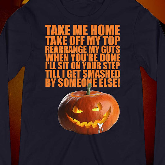 Rearrange My Guts Long Sleeve Tee Spooky Gay Halloween Shirt Funny Queer Halloween Tee