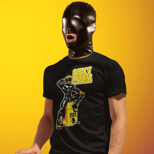 Sexy Rubber Flanders Fetish Shirt | Kinky Latex Rubber Gear