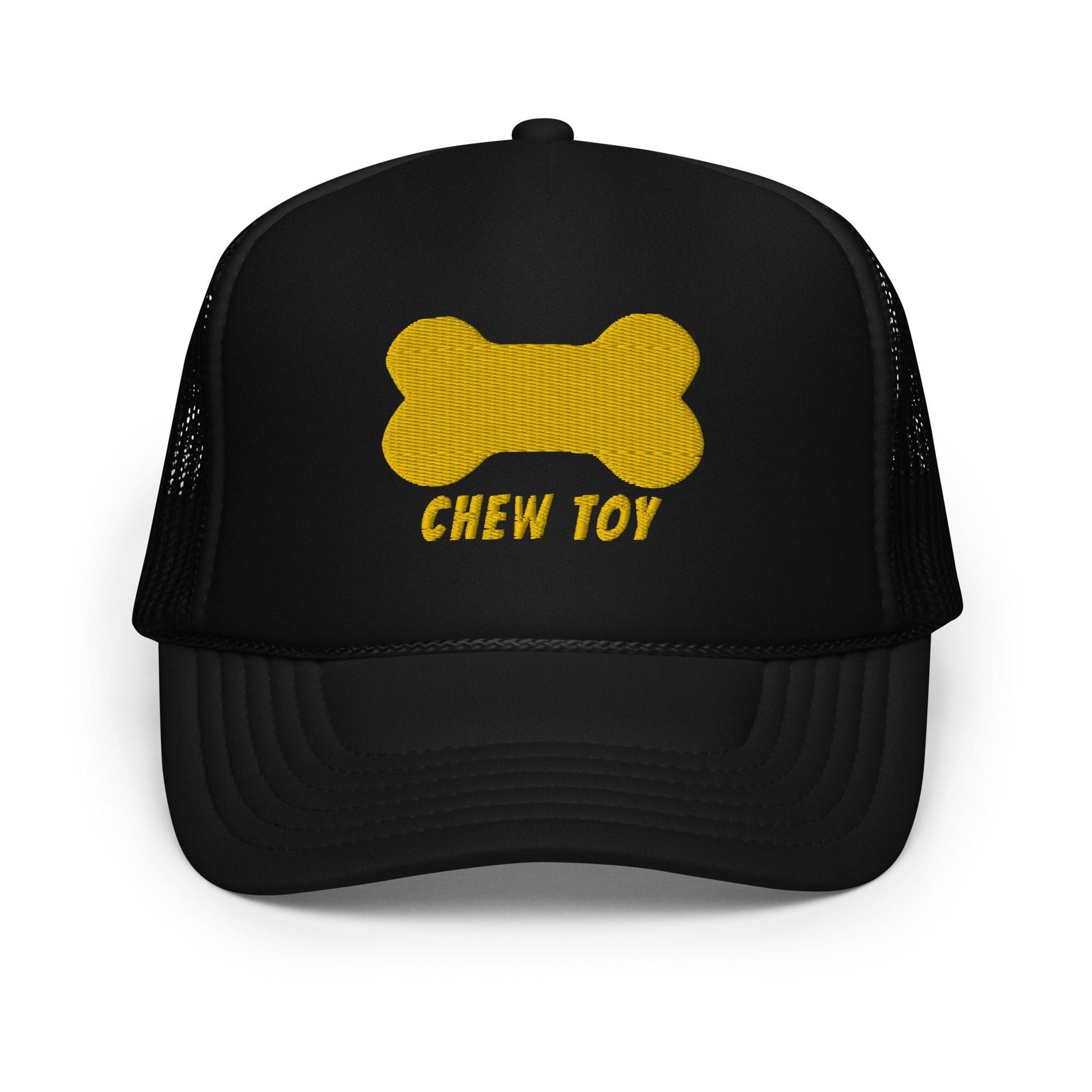 Chew Toy Pup Cap yellow front- BackRoomGear