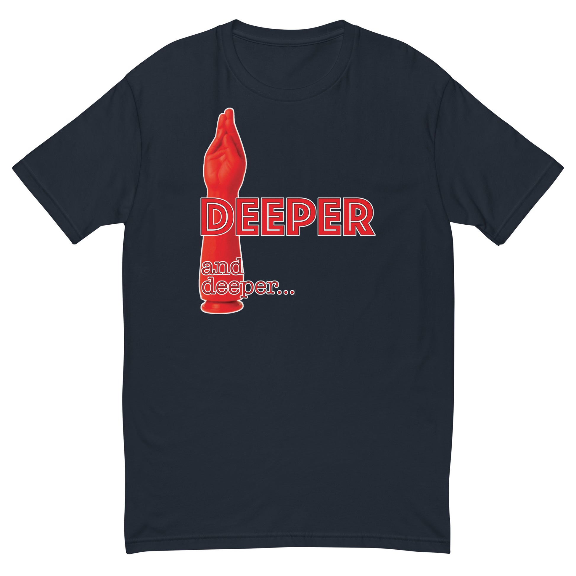 Deeper and Deeper Midnight Navy T-Shirt - BackRoomGear - your LGBTQI Gay Kink Apparel Store