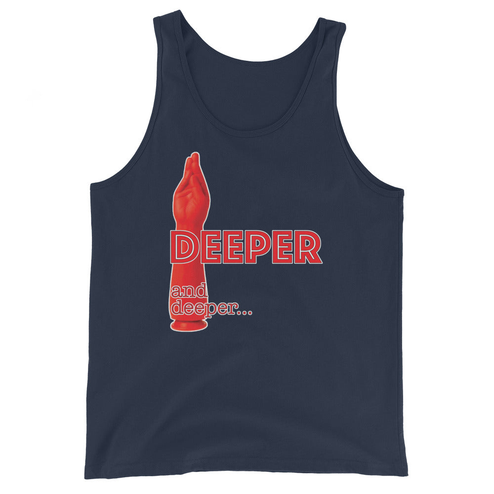 Deeper and deeper navy Tank - backroomgear - your LGBTQI Gay Kink Apparel Store