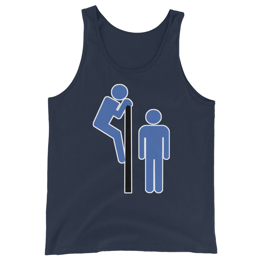 Gay Cruisin' Tank Top Navy Flat - BackRoomGear - your LGBTQI Gay Kink Apparel Store