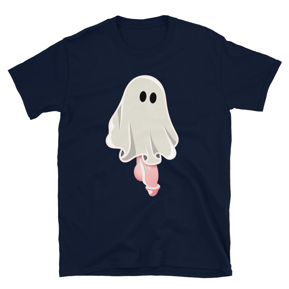 Well Hung Ghost Halloween Shirt Spooky Gay Ghost Tee