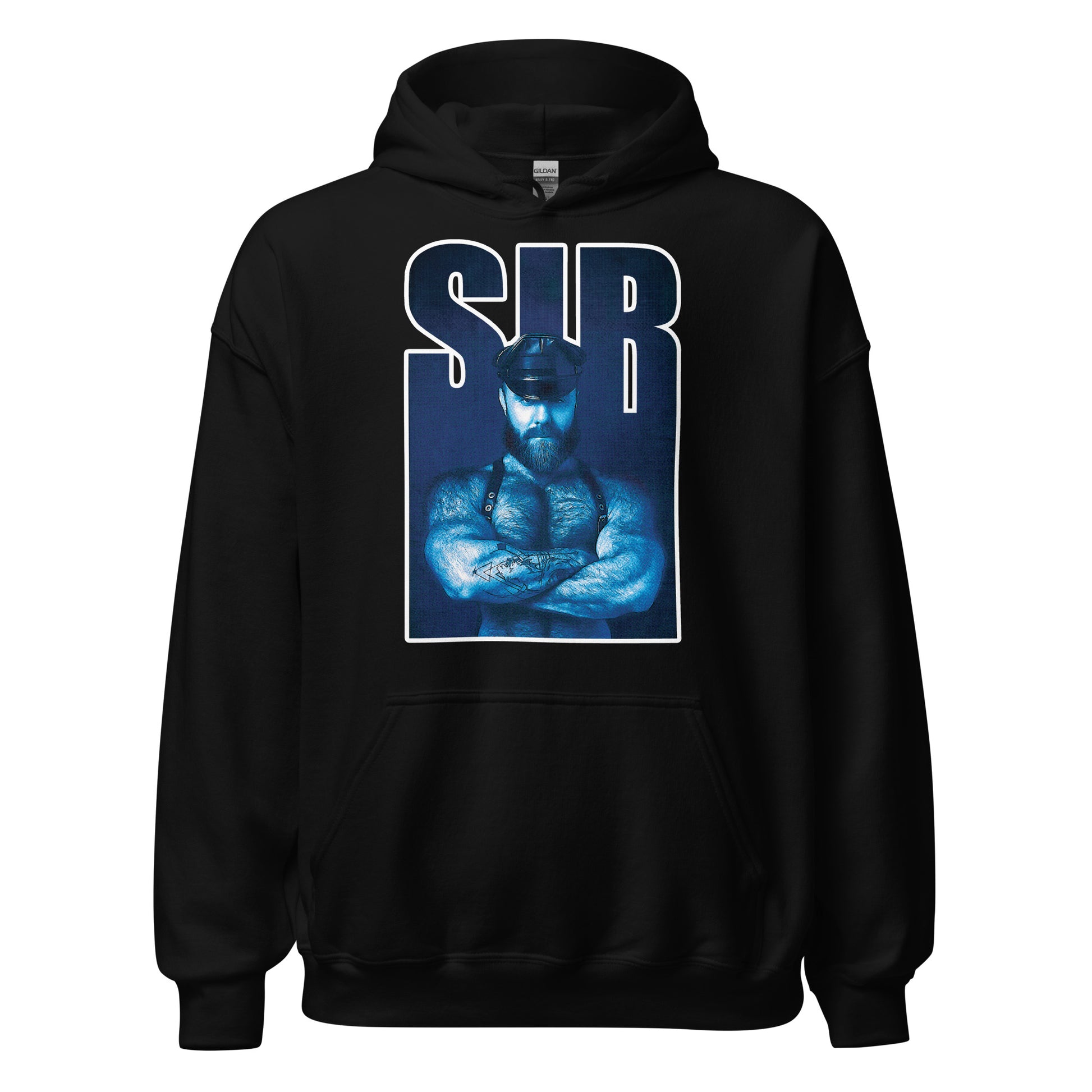 Sir Bear black hoodie - backroomgear - your LGBTQI Gay Kink Apparel Store