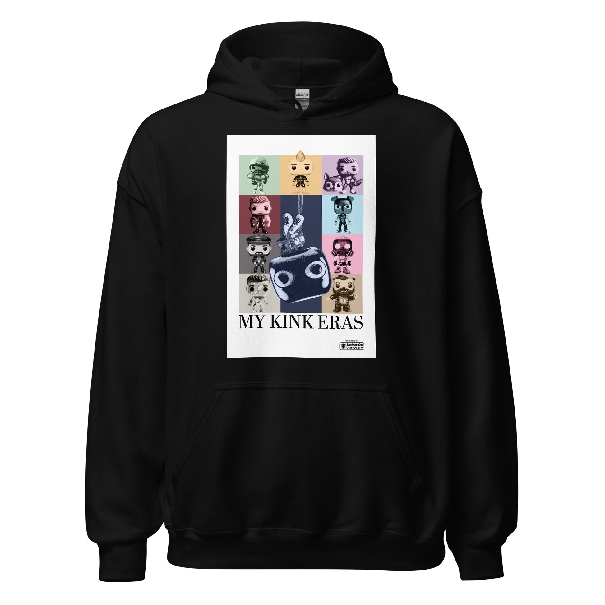 Kink Eras black hoodie - backroomgear - your LGBTQI Gay Kink Apparel Store