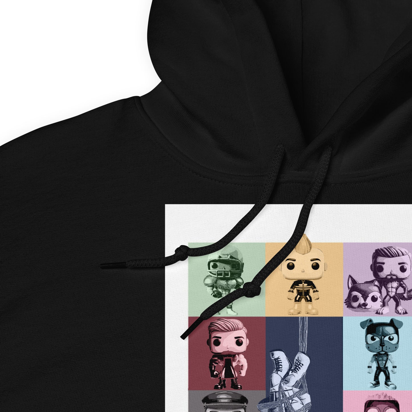 Kink Eras black hoodie zoomed - backroomgear - your LGBTQI Gay Kink Apparel Store