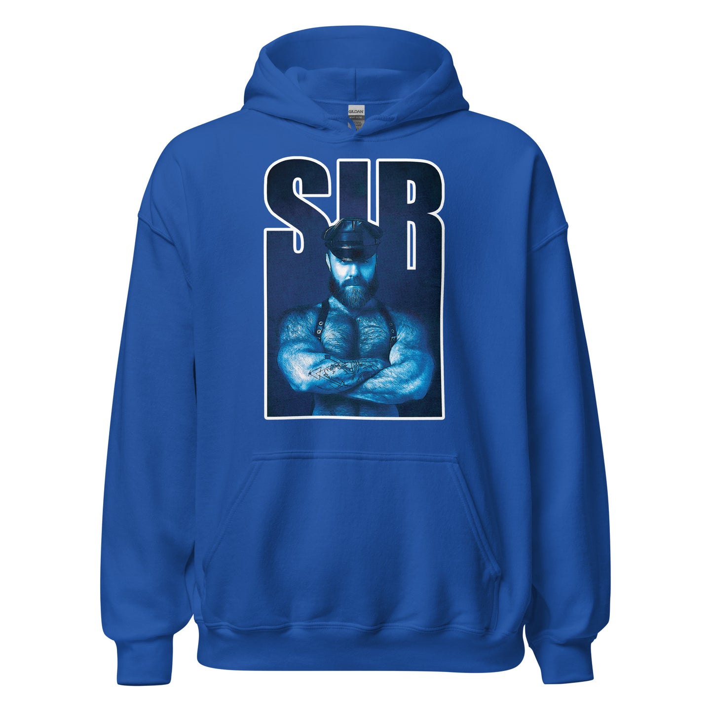 Sir Bear royal blue hoodie - backroomgear - your LGBTQI Gay Kink Apparel Store