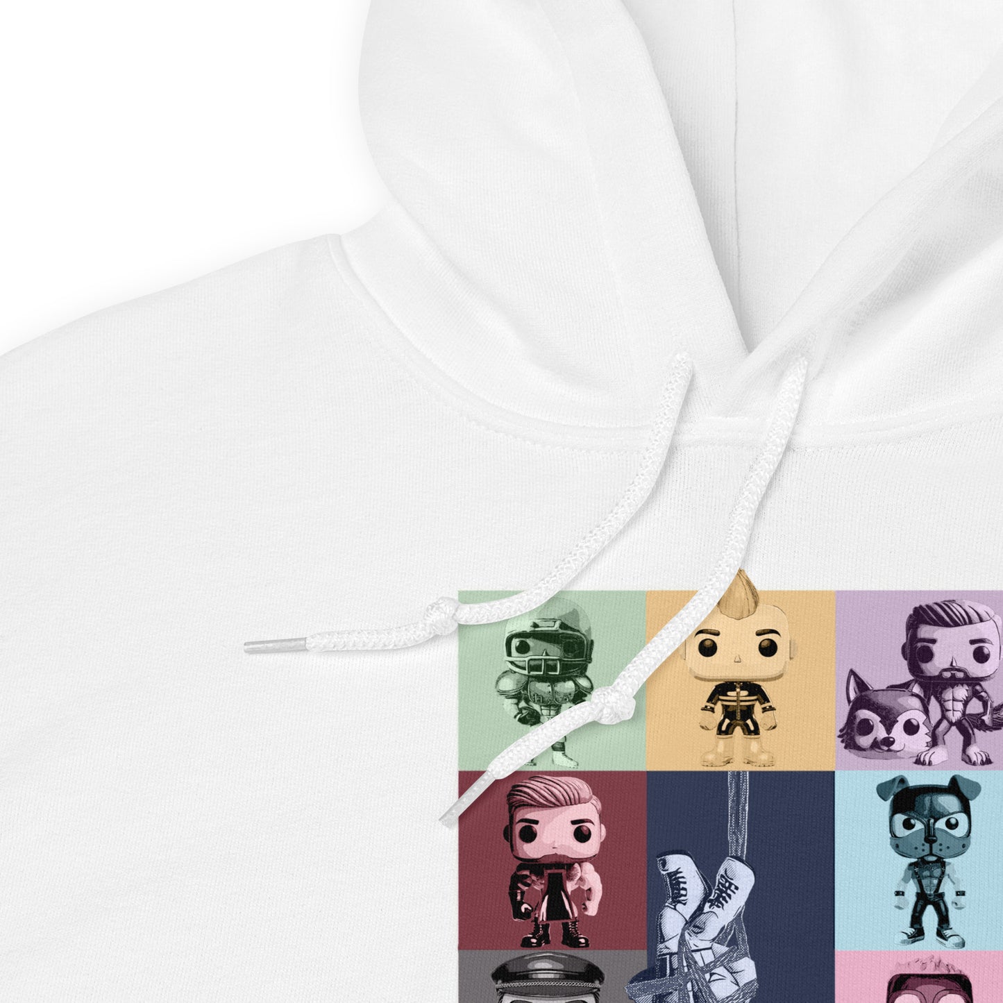 Kink Eras white hoodie zoomed - backroomgear - your LGBTQI Gay Kink Apparel Store