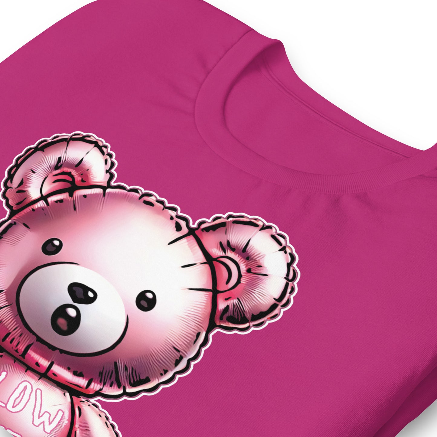 Playful Blow Me Bear Balloon T-Shirt Fun & Cheeky Design