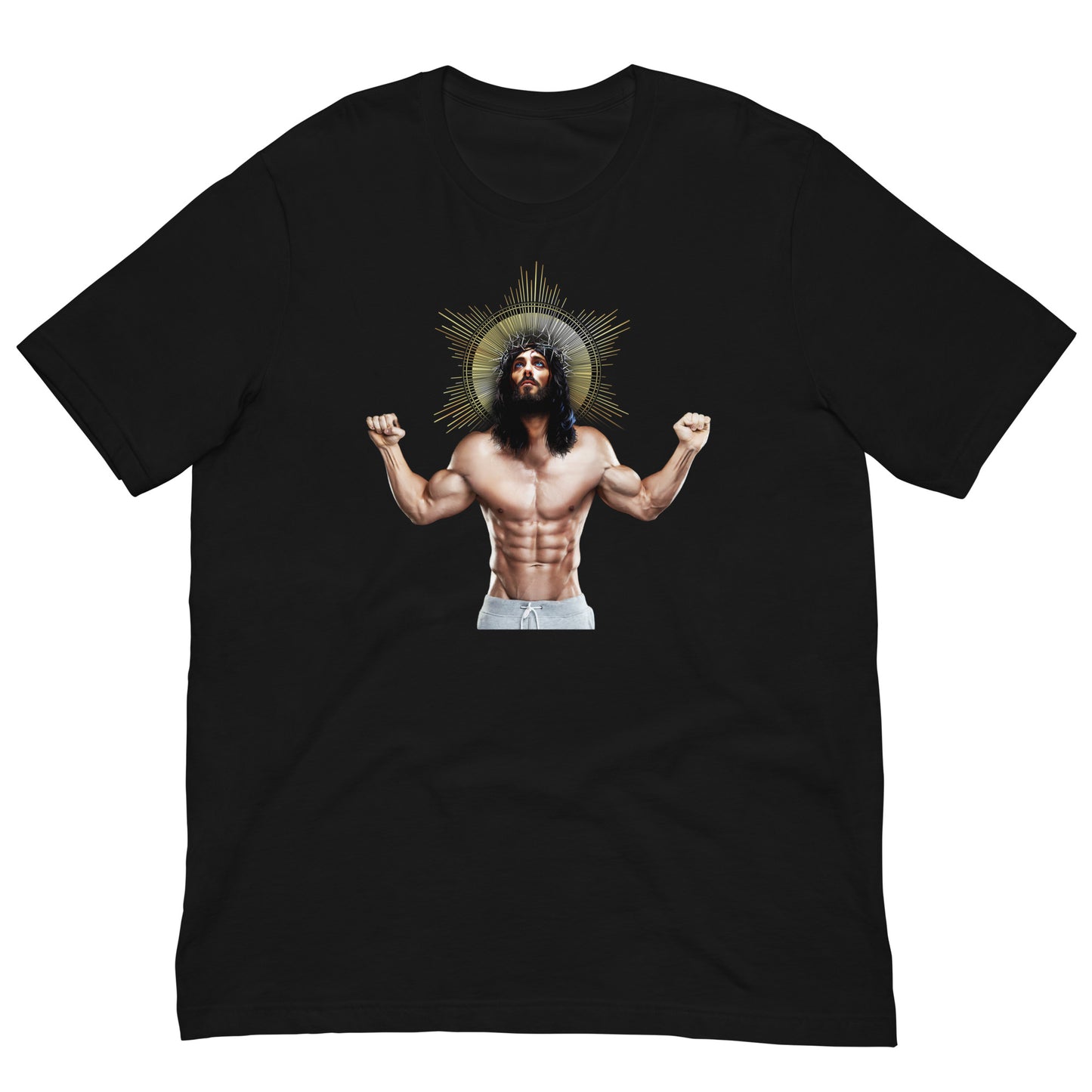 The Ripped Saviour T-Shirt Black - BackRoomGear - your LGBTQI Gay Kink Apparel Store