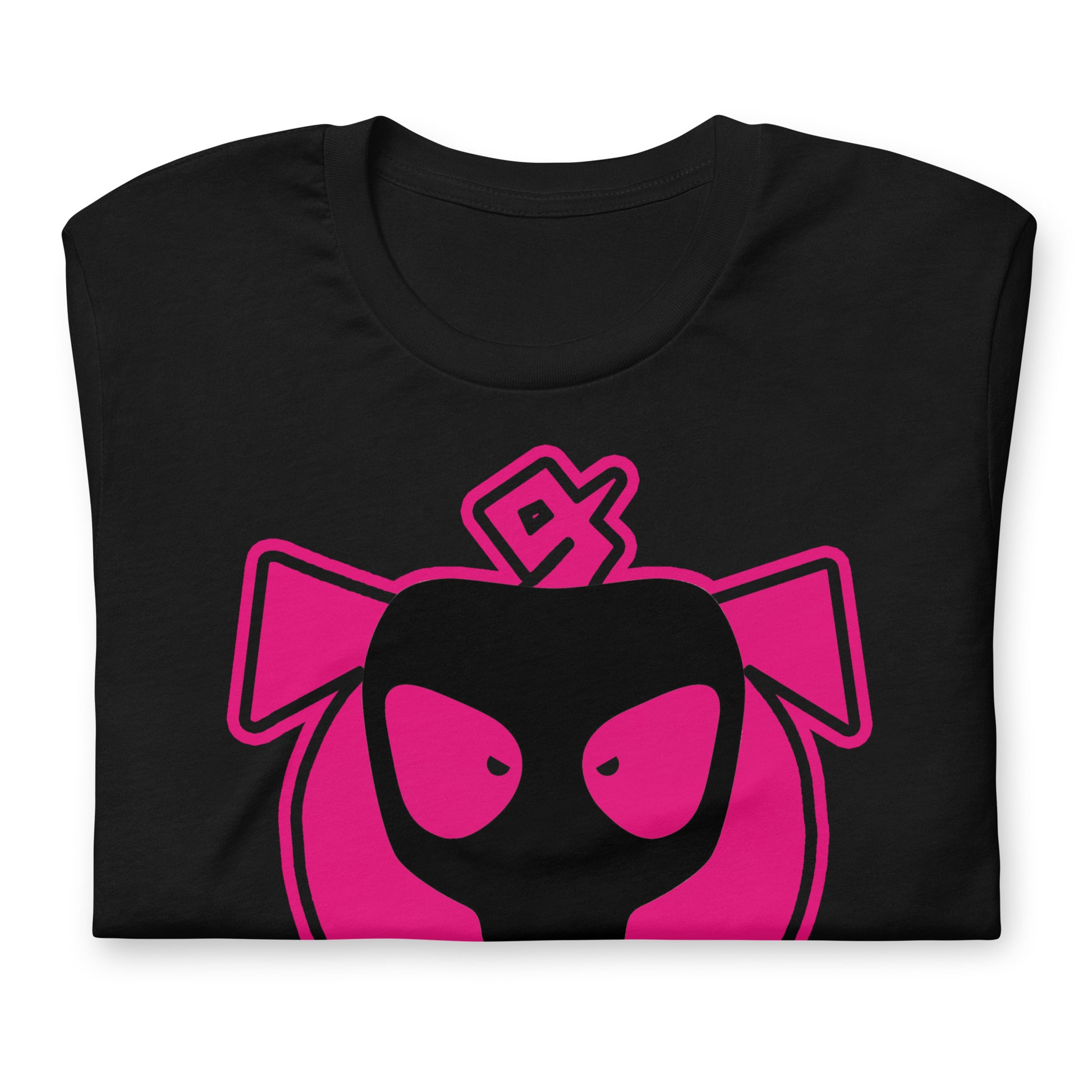 Gas Mask Piggy Shirt Black Folded - BackRoomGear - your LGBTQI Gay Kink Apparel Store