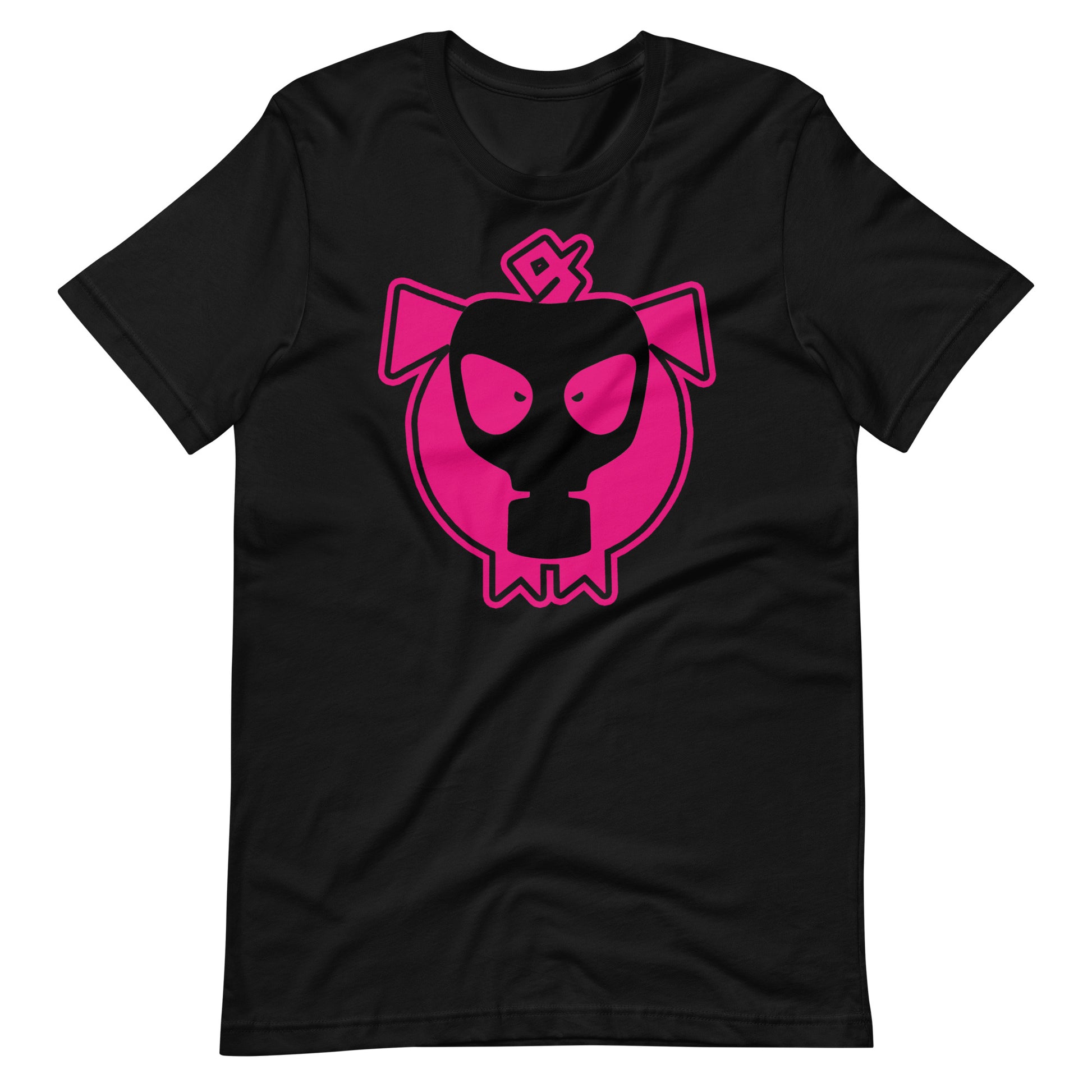 Gas Mask Piggy Shirt Black Flat - BackRoomGear - your LGBTQI Gay Kink Apparel Store