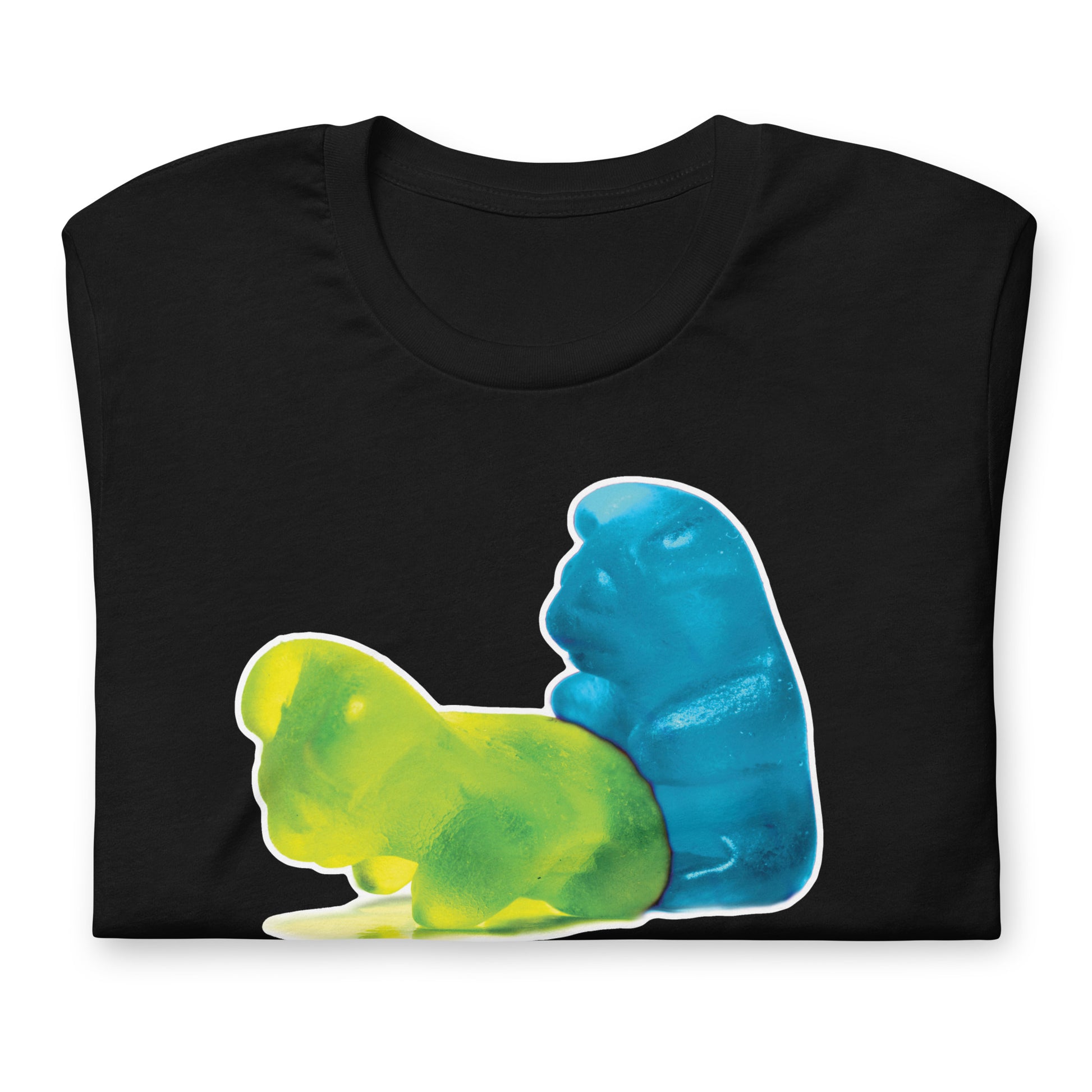 Gummy-Bearback-black Shirt flat folded - backroomgear - your LGBTQI Gay Kink Apparel Store