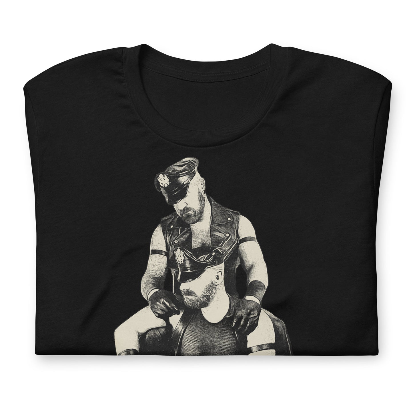 Leather Daddies Shirt-Black folded-backroomgear - your LGBTQI Gay Kink Apparel Store