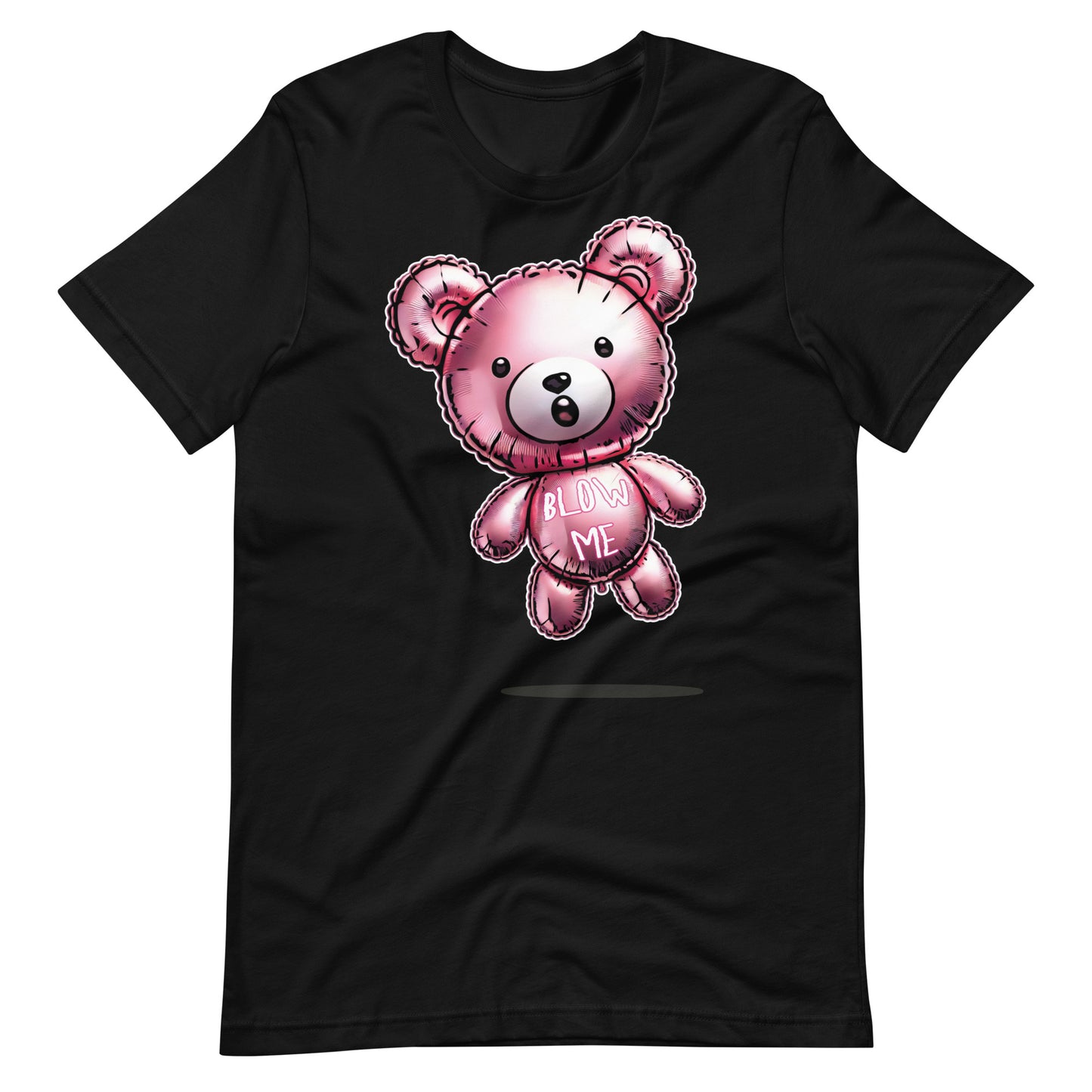 Playful Blow Me Bear Balloon T-Shirt Fun & Cheeky Design