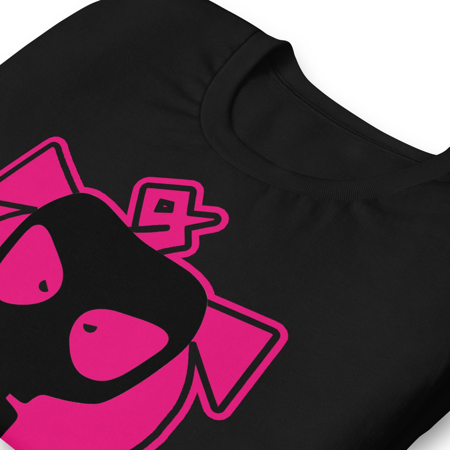 Gas Mask Piggy Shirt Black Folded zoomed - BackRoomGear - your LGBTQI Gay Kink Apparel Store