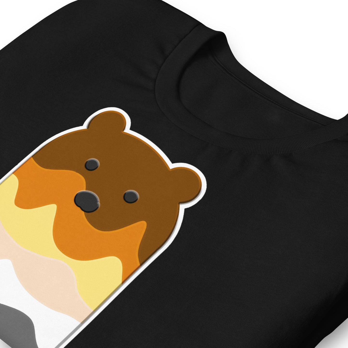 Bear Popsicle Black T-Shirt Zoomed - BackRoomGear - your LGBTQI Gay Kink Apparel Store