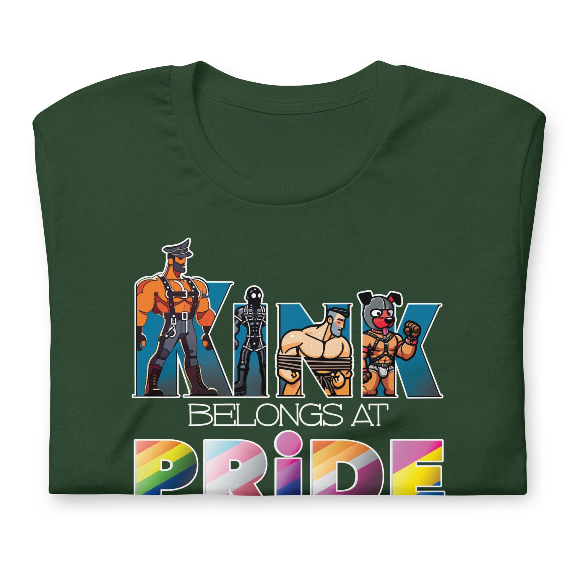 Kink-Pride-Forest Folded Shirt - backroomgear - your LGBTQI Gay Kink Apparel Store