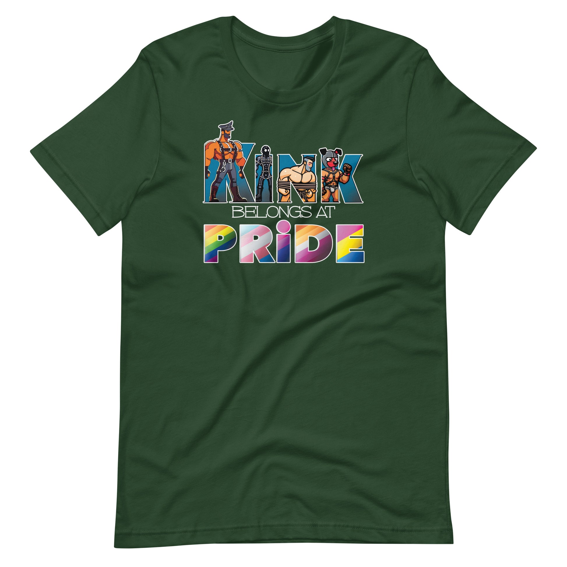 Kink-Pride-Forest Flat Shirt - backroomgear - your LGBTQI Gay Kink Apparel Store