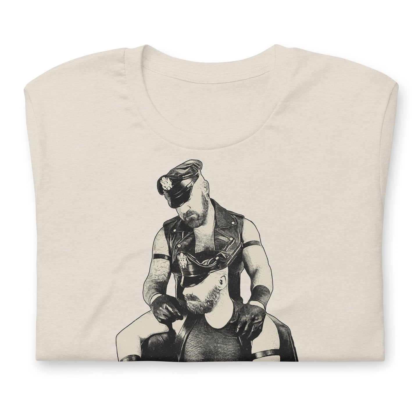 Leather Daddies Shirt-Heather Dust folded-backroomgear - your LGBTQI Gay Kink Apparel Store