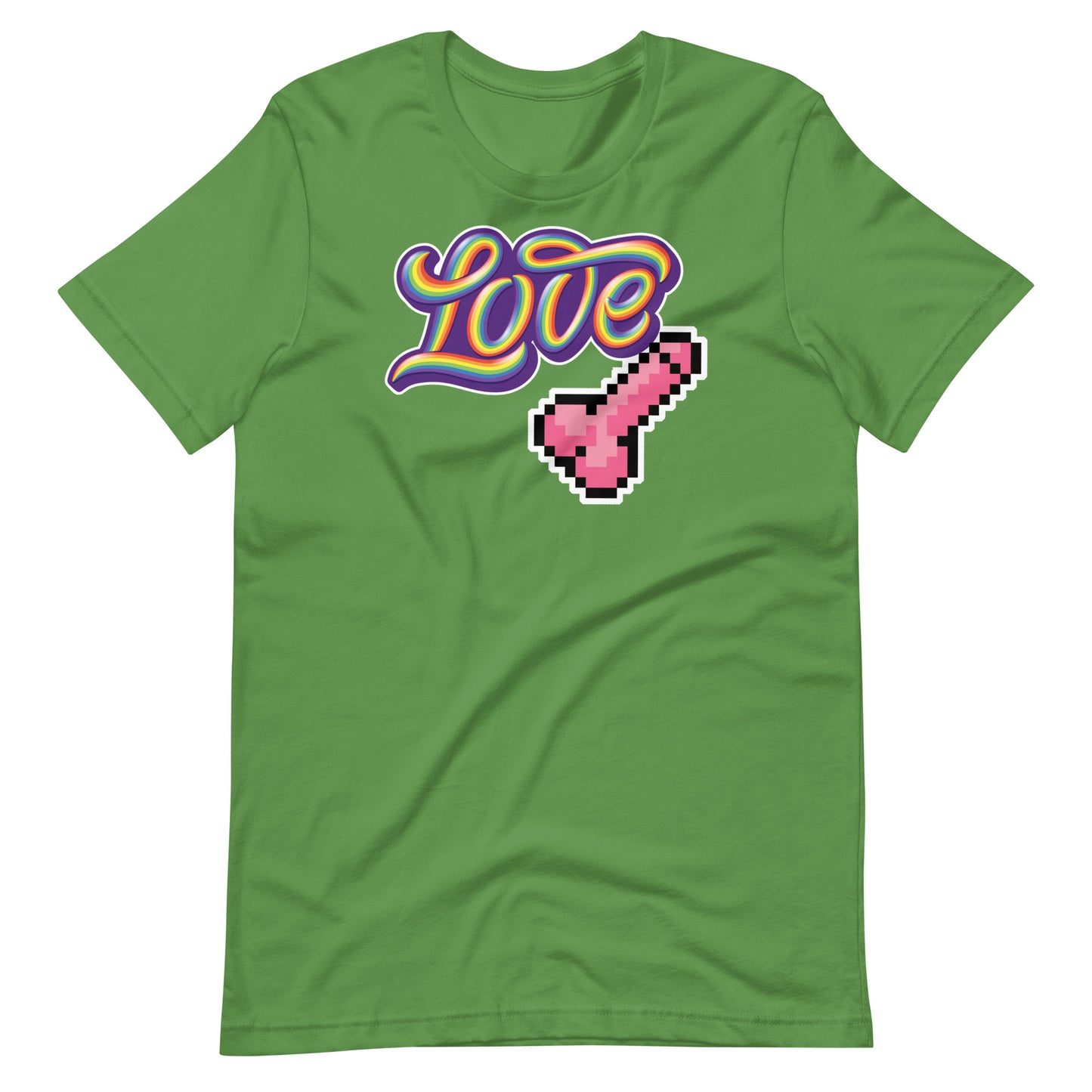 Love Dick Shirt-Leaf flat-backroomgear - your LGBTQI Gay Kink Apparel Store