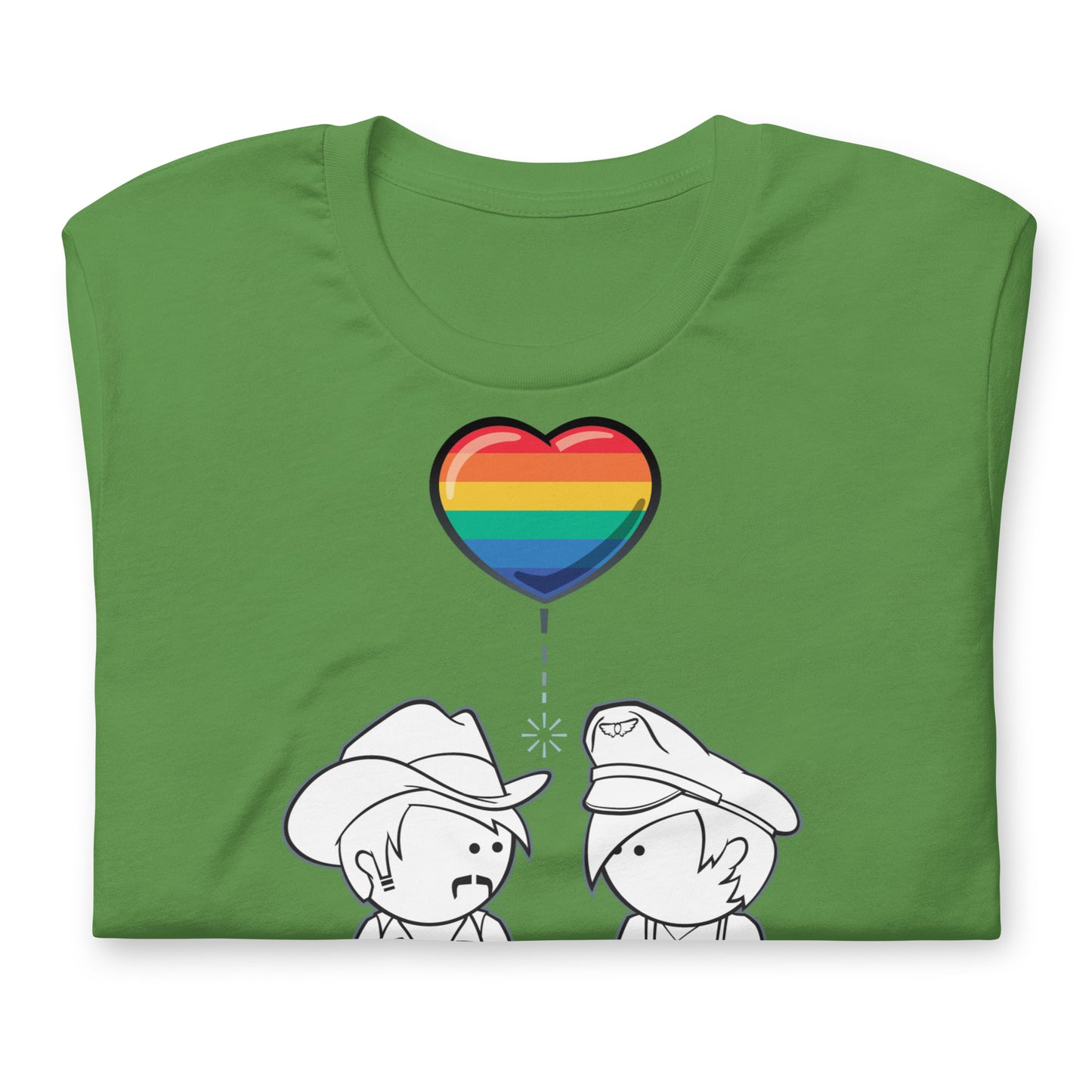 Romeo & Julian Leaf T-Shirt Folded - BackRoomGear - your LGBTQI Gay Kink Apparel Store