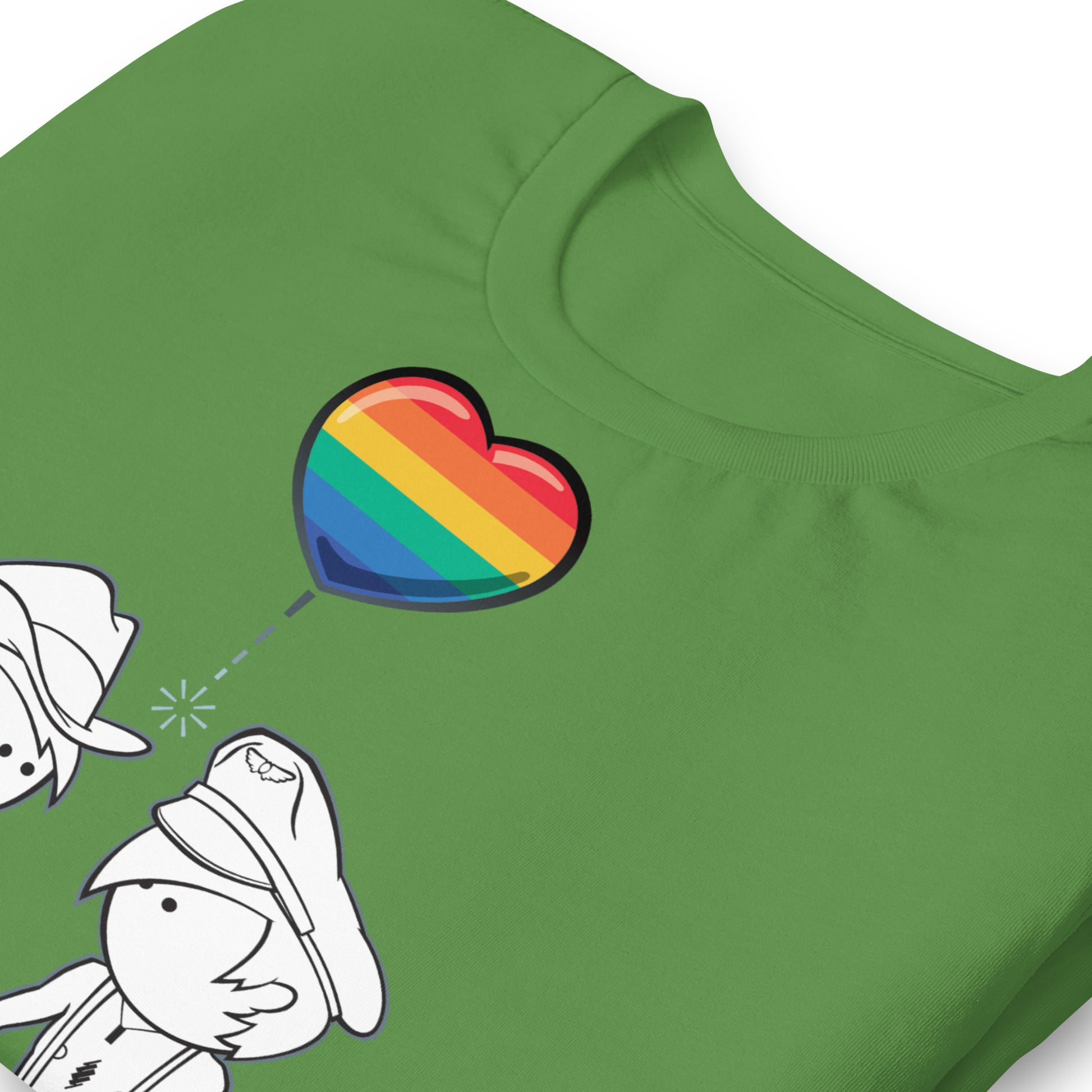 Romeo & Julian Leaf T-Shirt Zoomed - BackRoomGear - your LGBTQI Gay Kink Apparel Store