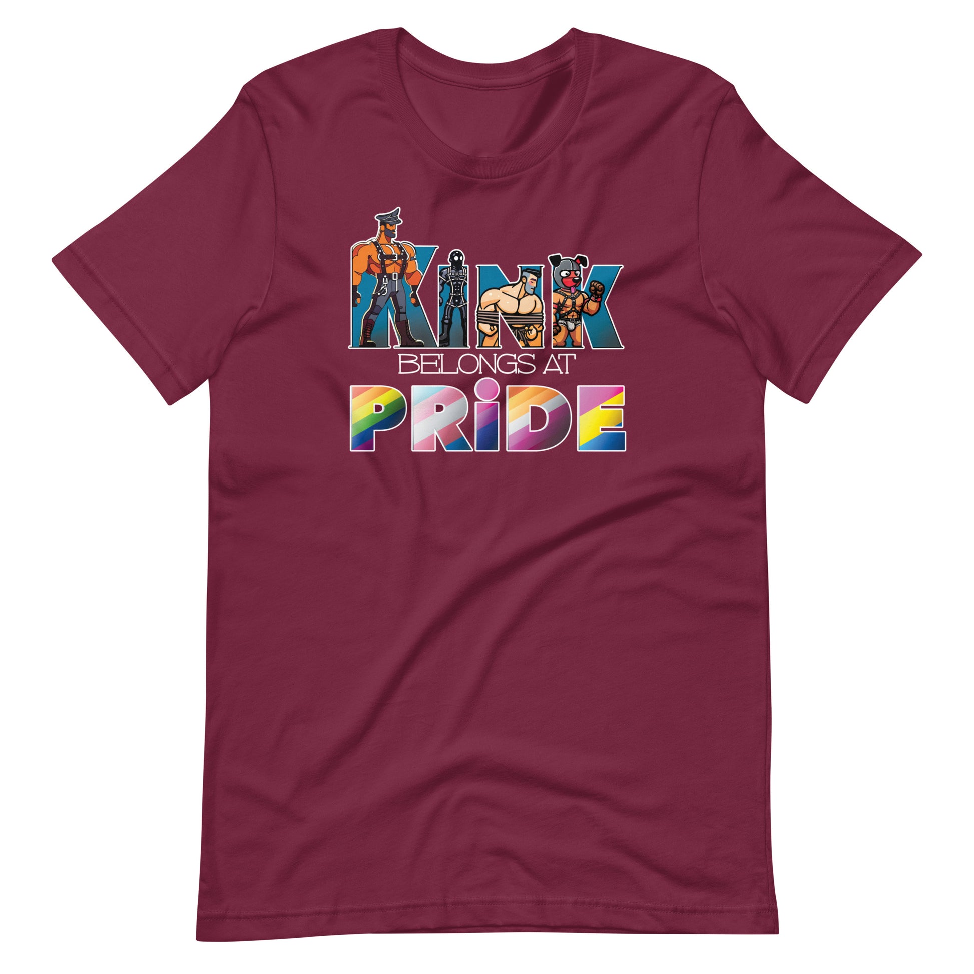 Kink-Pride-Marron Flat Shirt - backroomgear - your LGBTQI Gay Kink Apparel Store