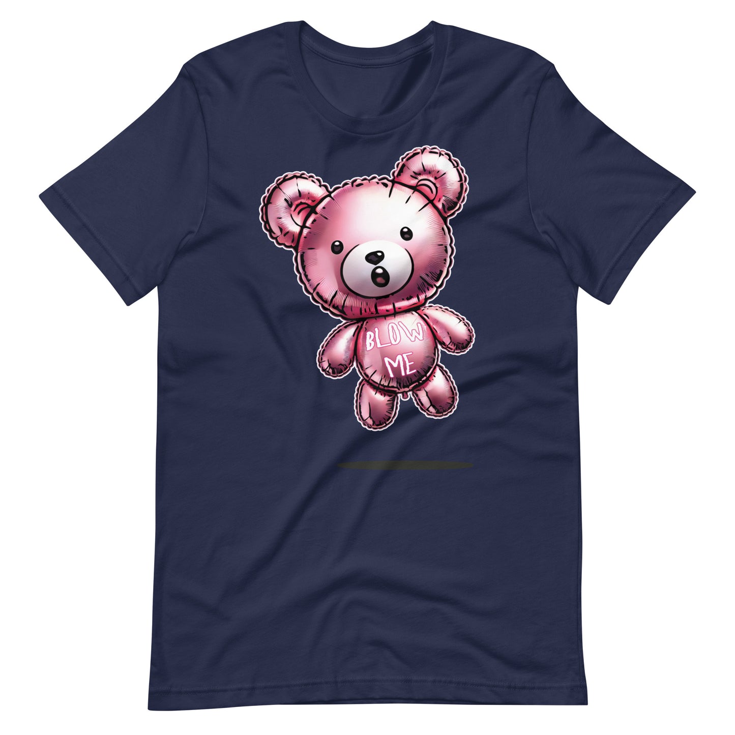 Playful Blow Me Bear Balloon T-Shirt Fun & Cheeky Design