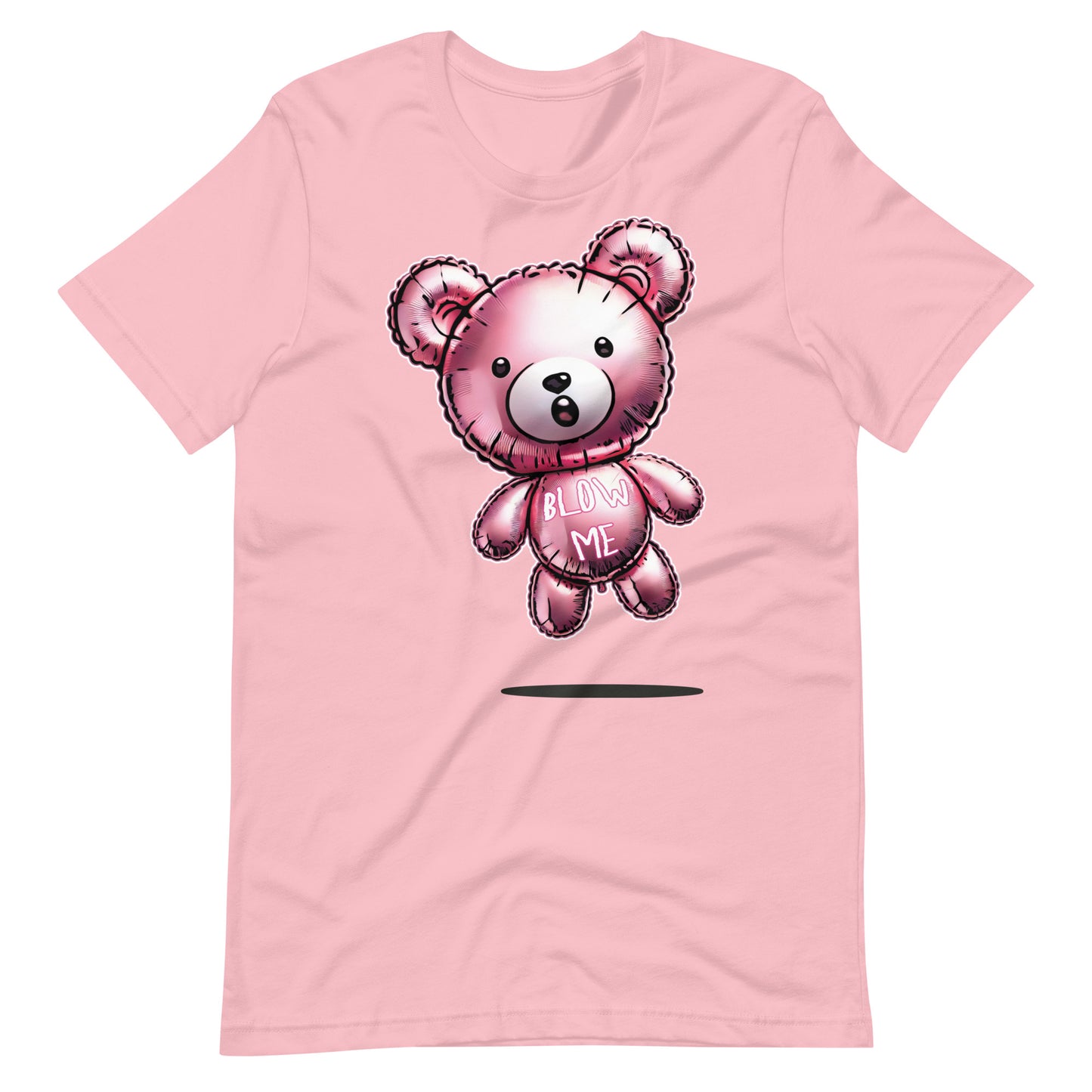 Playful Blow Me Bear Balloon T-Shirt Fun & Cheeky Design