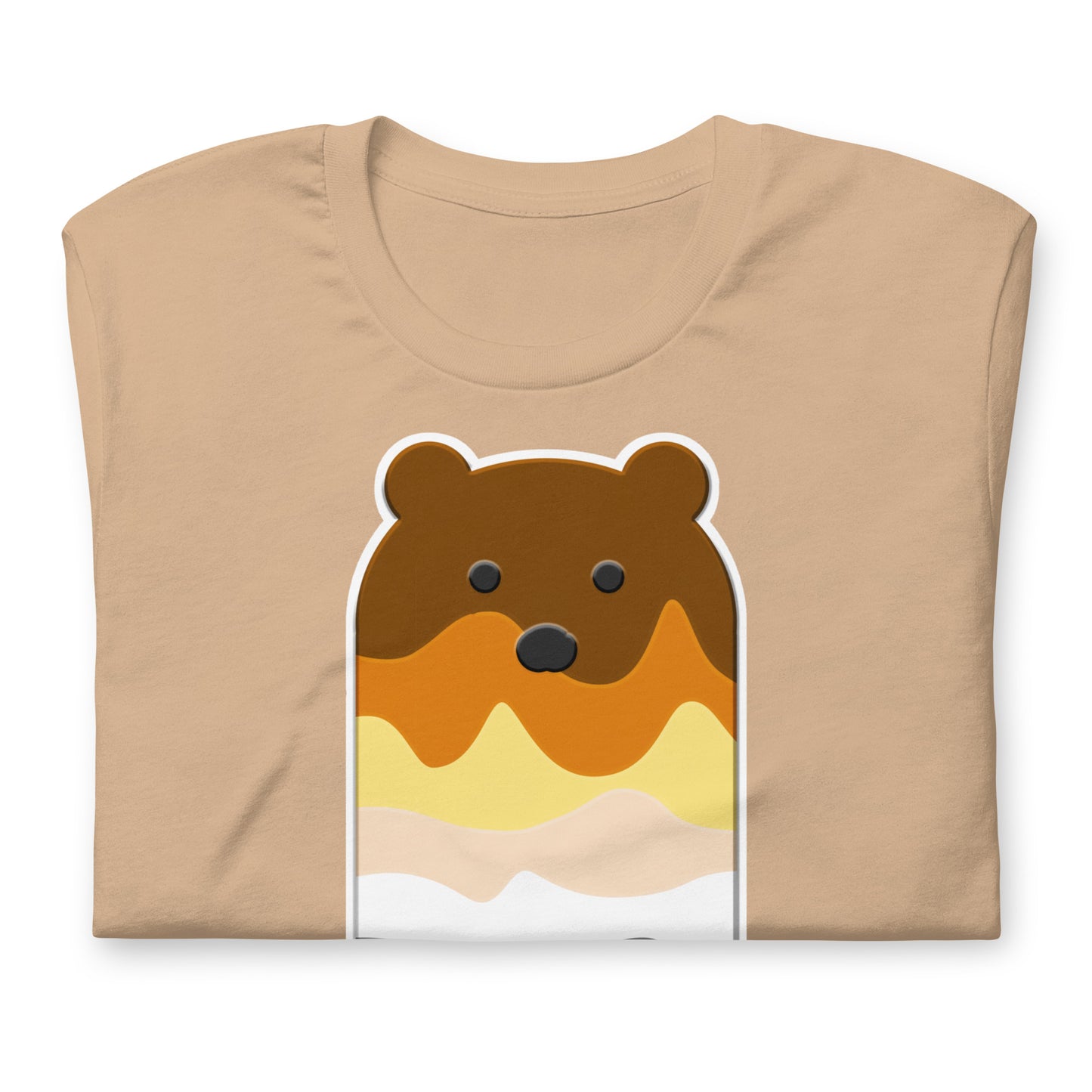 Bear Popsicle Tan T-Shirt Folded - BackRoomGear - your LGBTQI Gay Kink Apparel Store