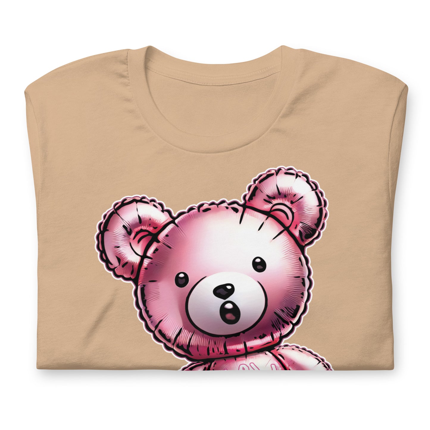 Playful Blow Me Bear Balloon T-Shirt Fun & Cheeky Design