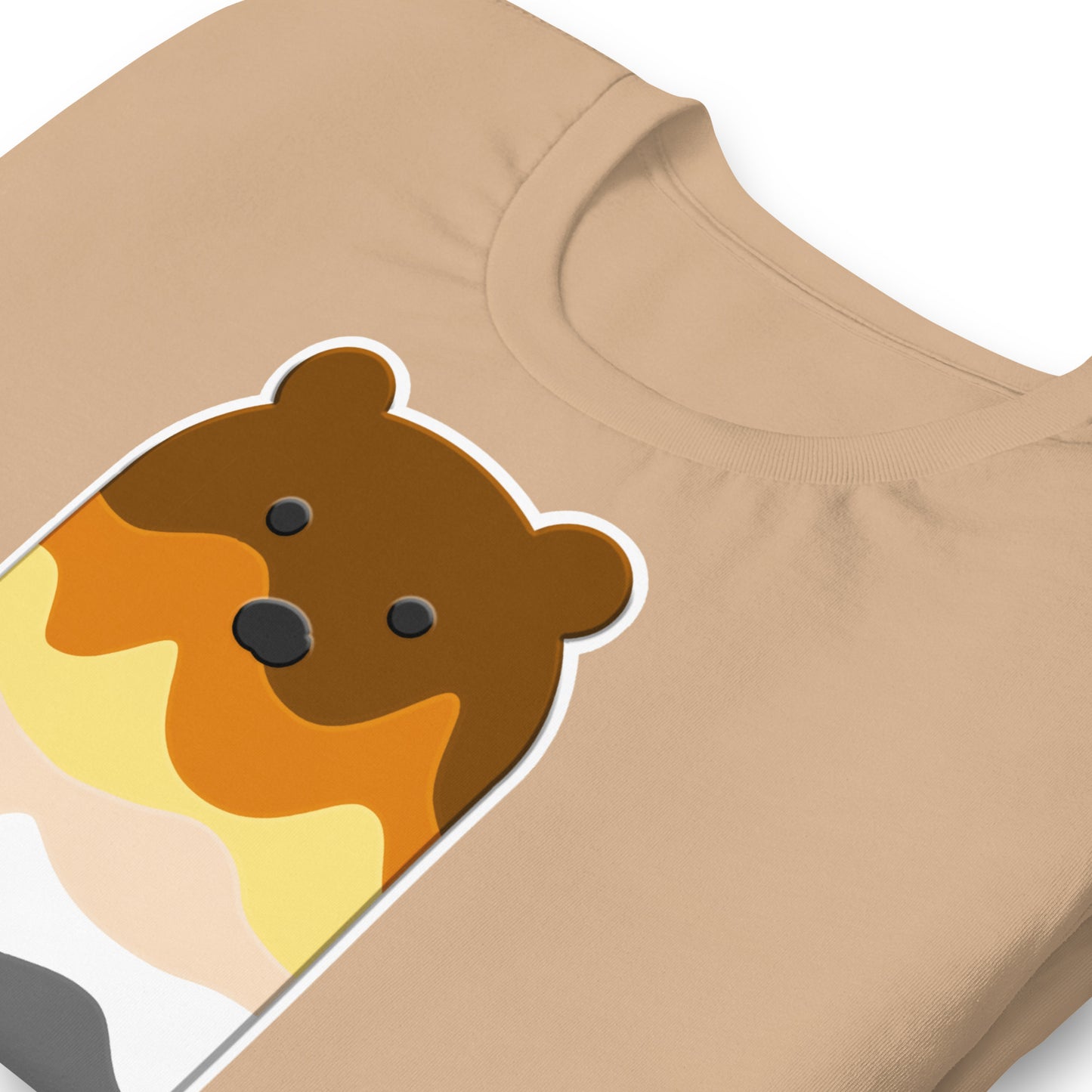 Bear Popsicle Tan T-Shirt Zoomed - BackRoomGear - your LGBTQI Gay Kink Apparel Store