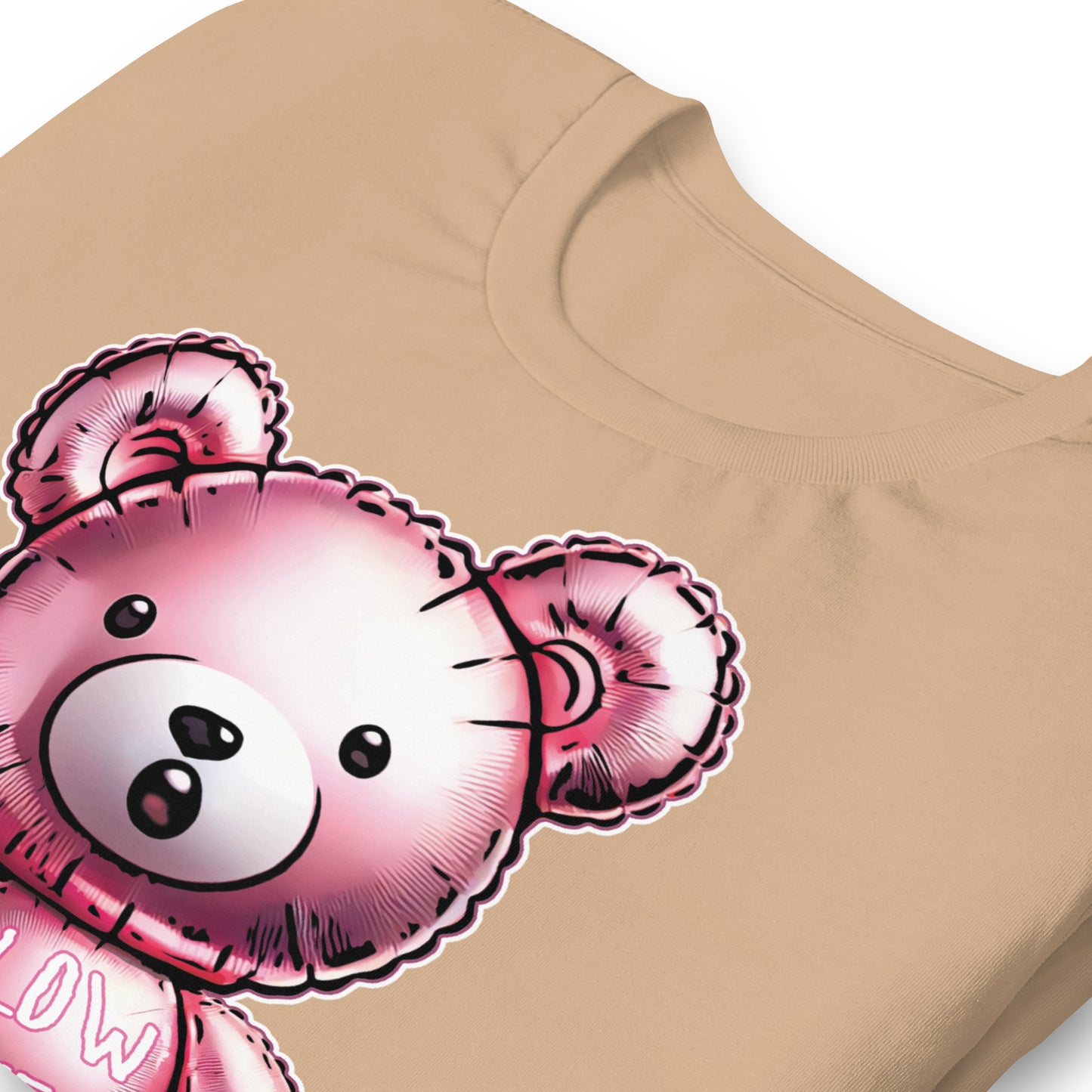 Playful Blow Me Bear Balloon T-Shirt Fun & Cheeky Design