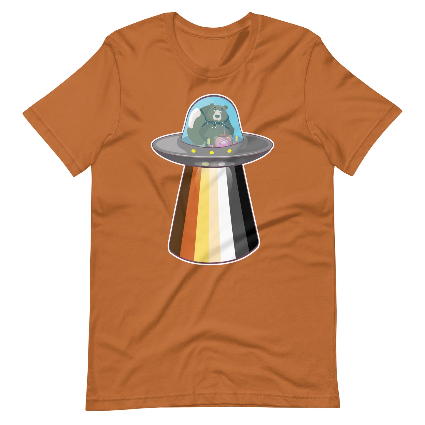 UFO Bear Toast T-Shirt Flat - BackRoomGear - your LGBTQI Gay Kink Apparel Store