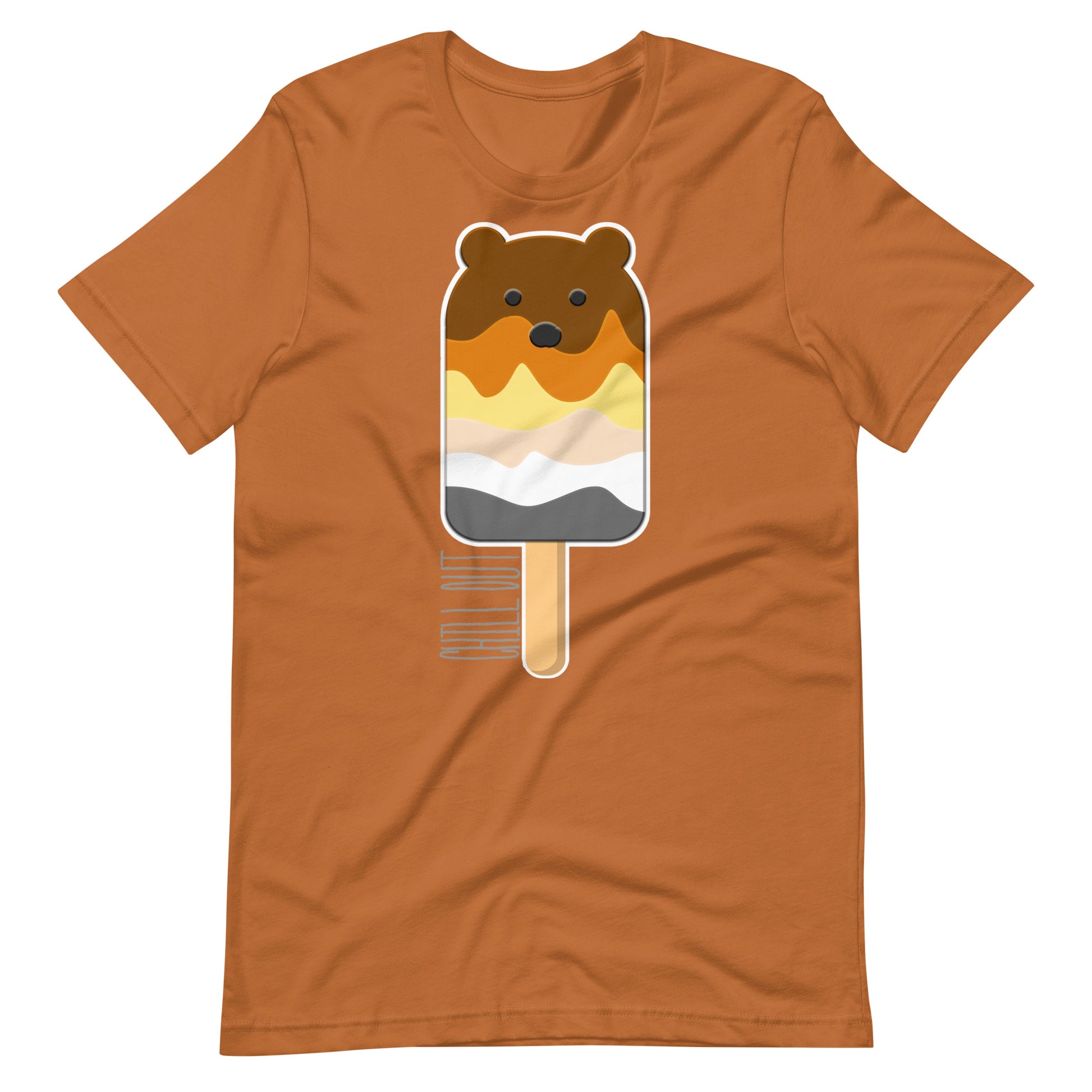 Bear Popsicle Toast T-Shirt Flat - BackRoomGear - your LGBTQI Gay Kink Apparel Store