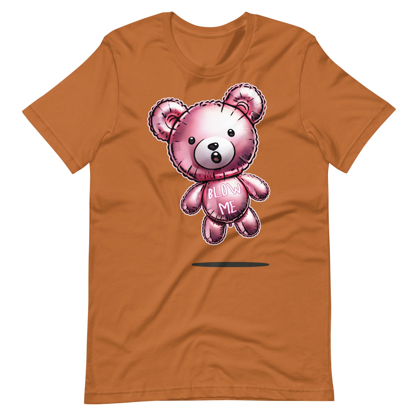 Playful Blow Me Bear Balloon T-Shirt Fun & Cheeky Design