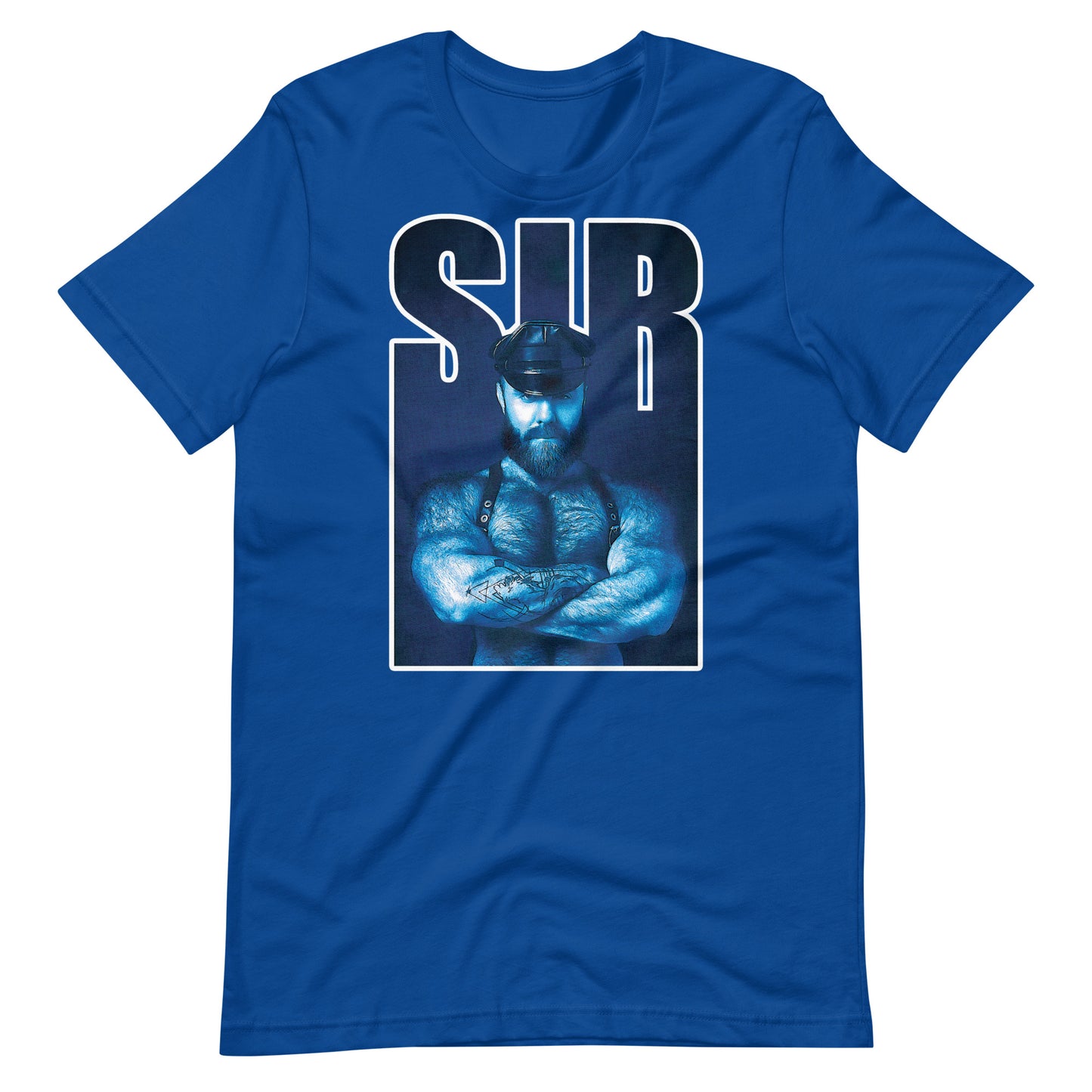 Sir Bear shirt true royal flat - backroomgear - your LGBTQI Gay Kink Apparel Store