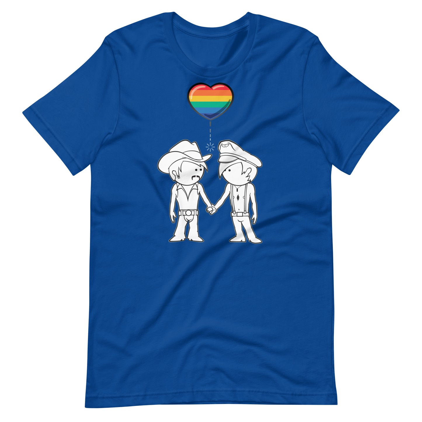 Romeo & Julian True Royal T-Shirt Flat - BackRoomGear - your LGBTQI Gay Kink Apparel Store