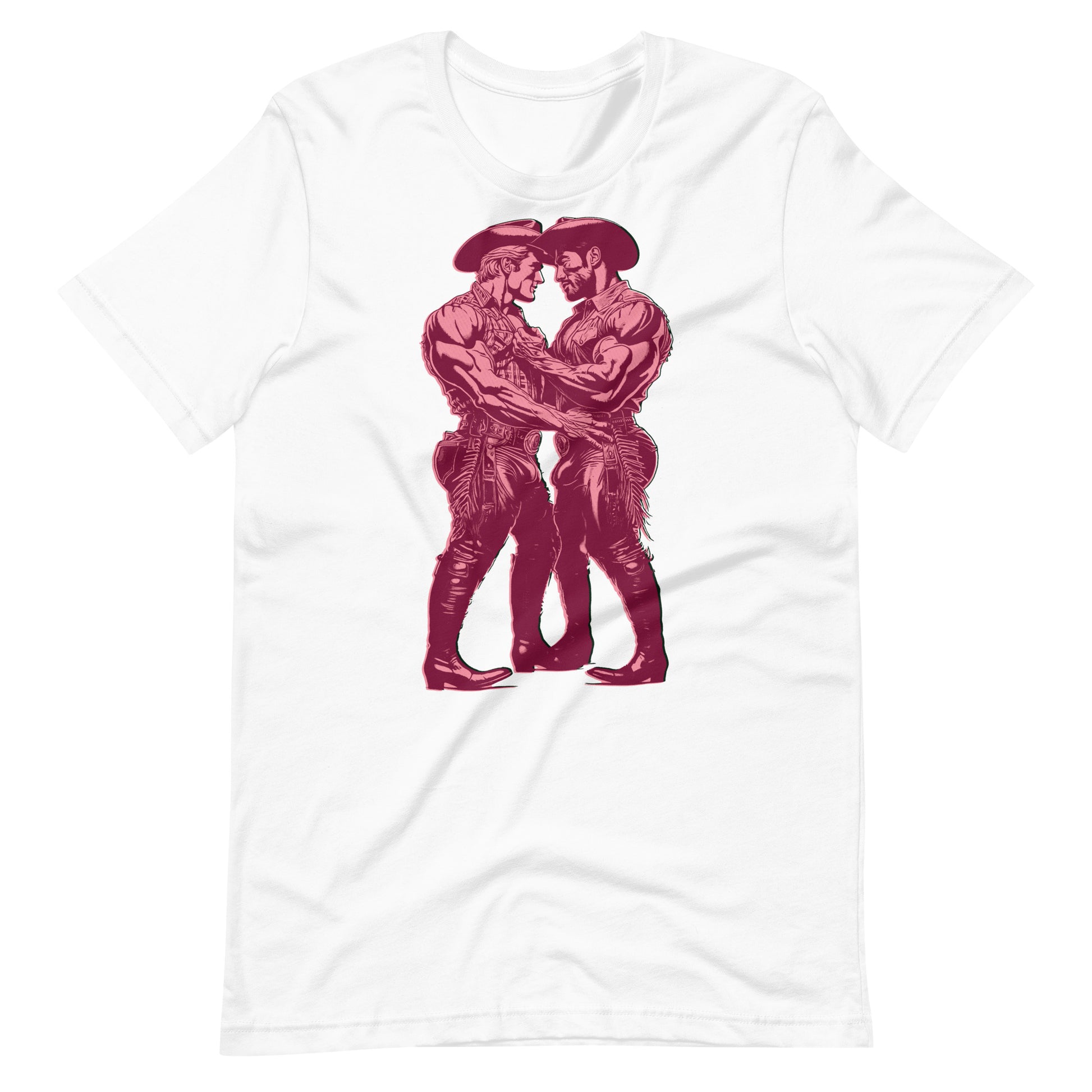 Pink-Cowboys-white Shirt-backroomgear - your LGBTQI Gay Kink Apparel Store