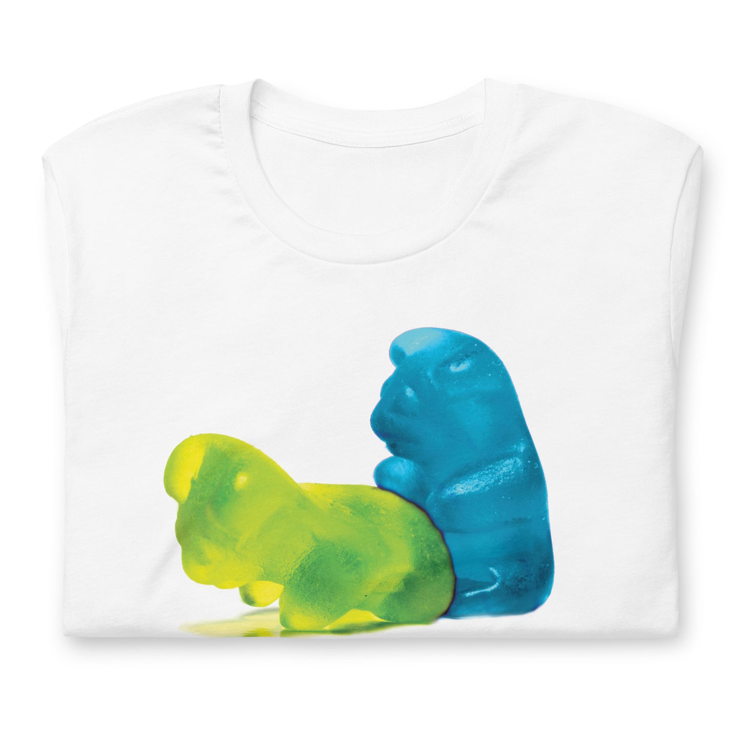 Gummy-Bearback-white Shirt flat folded - backroomgear - your LGBTQI Gay Kink Apparel Store