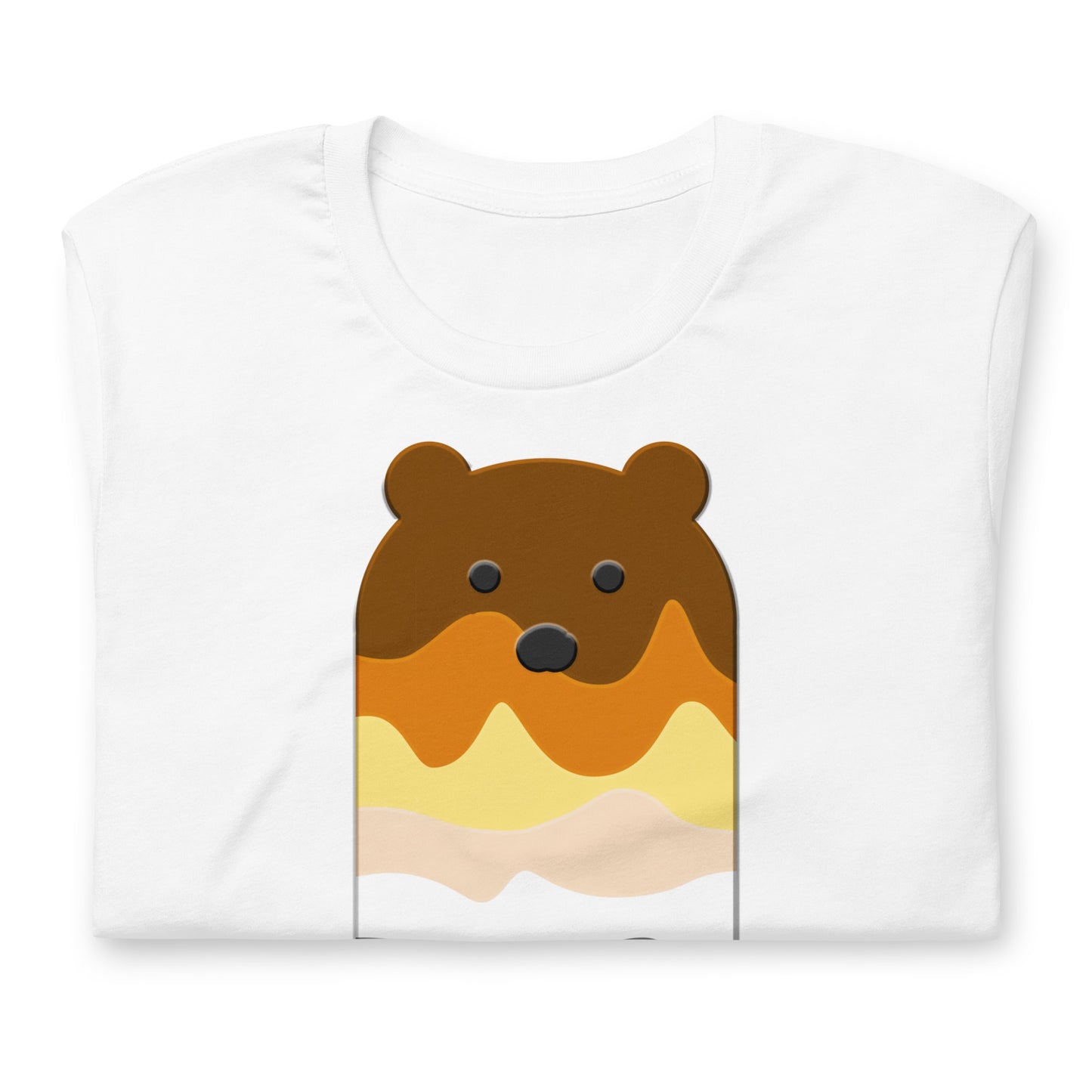 Bear Popsicle White T-Shirt Folded - BackRoomGear - your LGBTQI Gay Kink Apparel Store