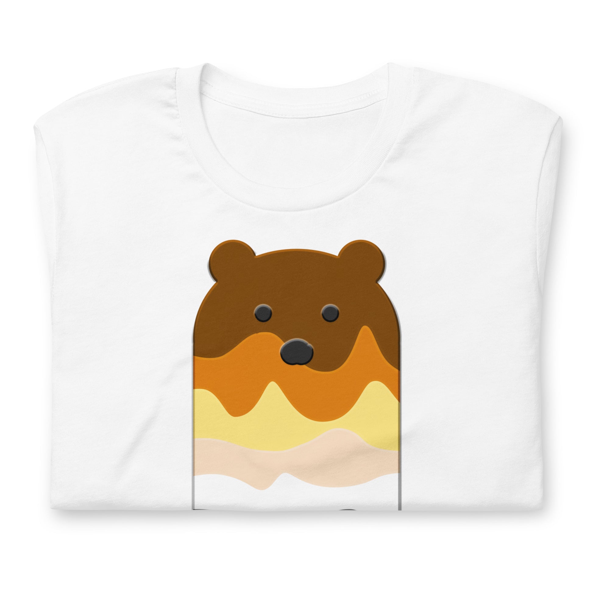 Bear Popsicle White T-Shirt Folded - BackRoomGear - your LGBTQI Gay Kink Apparel Store