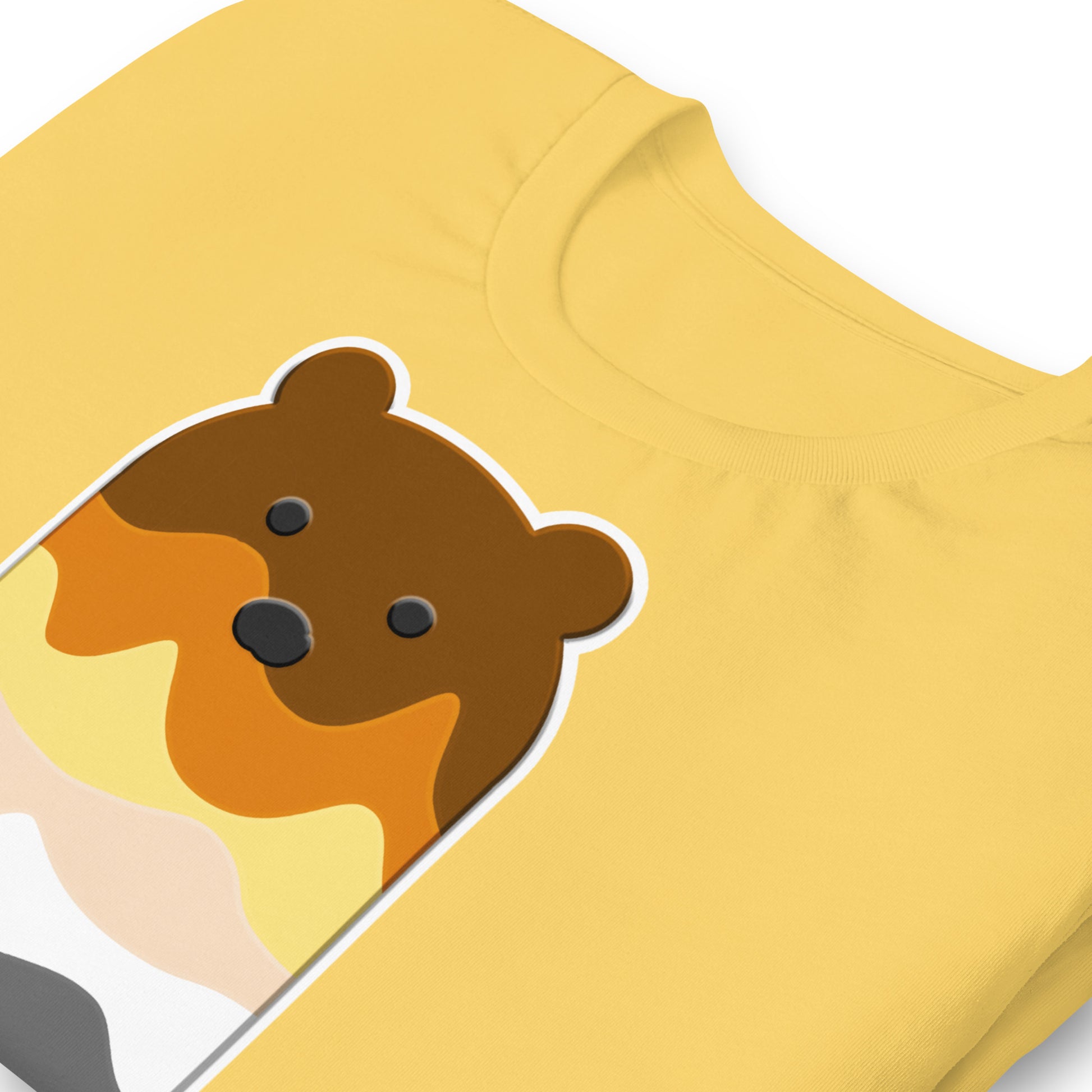 Bear Popsicle Yellow T-Shirt Zoomed - BackRoomGear - your LGBTQI Gay Kink Apparel Store